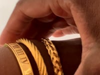 ROMAN BANGLE SET-GOLD