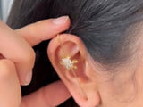 MARIAH - EAR PIN 18K GOLD PLATED