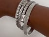 ROMAN BANGLE SET-SILVER