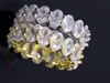 STOPPP THE PRESS 🤩  How will they know??  This traditional oval cut eternity band was inspired by my inner e  Empress and love for all things luxurious. Come on somebodyyyy!  Material:  - 18K Gold over Stainless steel  - High quality hand cut CZ  - Lead free, nickel free, and water resistant  HOW TO MEASURE YOUR RING SIZE