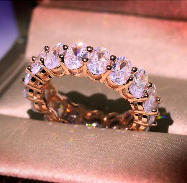 CHLOE BAND RING - ROSE GOLD