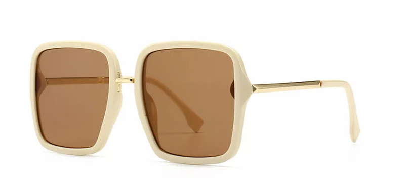 LULU SUNGLASSES-BEIGE TAN