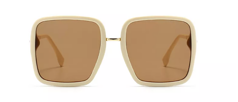 LULU SUNGLASSES-BEIGE TAN