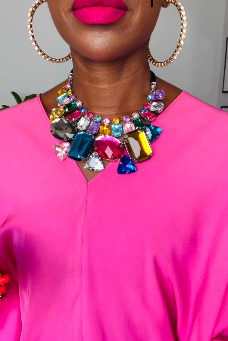 TARA NECKLACE - PINK